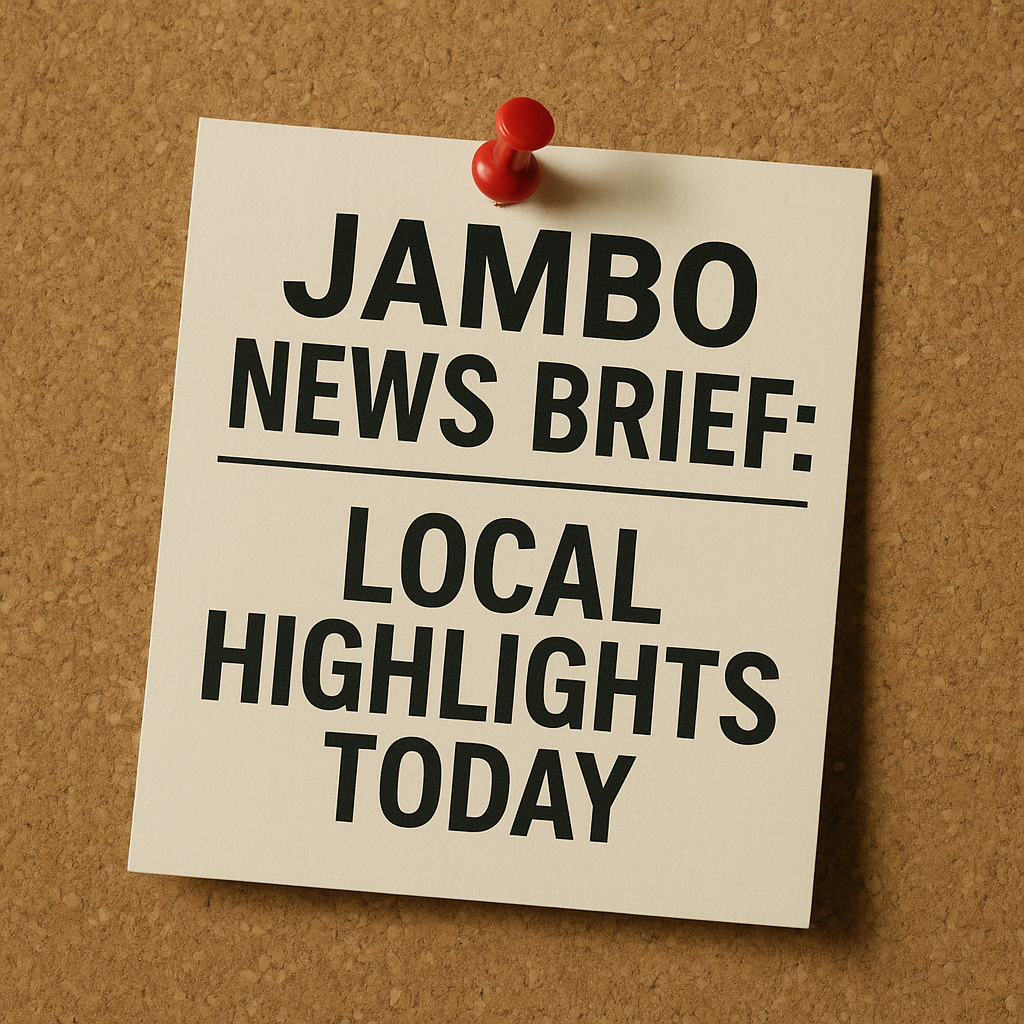 Jambo News Brief: Local Highlights Today